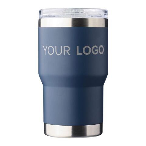 Recycled stainless steel double-walled travel mug (350 ml) Ayen Blå