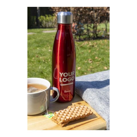 Vattenflaska med dubbla väggar (500 ml) Grön | Inget reklamtryck | Inte tillgängligt | Inte tillgängligt