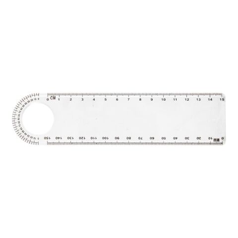 Linjal med gradskiva och förstoringsglas Transparent | Inget reklamtryck | Inte tillgängligt | Inte tillgängligt