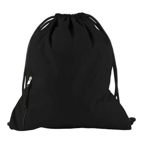 Ryggsäck i pongee (190T) med dragsko Svart | Inget reklamtryck | Inte tillgängligt | Inte tillgängligt