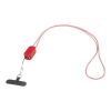 Anser logoband för smartphone av återvunnen plast med inbyggd 5-i-1-kabel på 27 W Röd