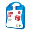 MyKit First Aid Transparent blå | 1-färgat Digitalt Klistermärke | front | 90 mm x 127 mm