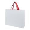 Smartfold 230 g/m² papperspåse med satinhandtag och matt laminering – 42 x 12 x 35 cm Röd
