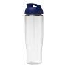 H2O Tempo® 700 ml sportflaska med uppfällbart lock Vit-Blå | Inget reklamtryck | Inte tillgängligt | Inte tillgängligt
