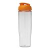 H2O Tempo® 700 ml sportflaska med uppfällbart lock Transparent-Orange | Inget reklamtryck | Inte tillgängligt | Inte tillgängligt