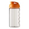 H2O Bop® 500 ml sportflaska med uppfällbart lock Transparent-Orange | Inget reklamtryck | Inte tillgängligt | Inte tillgängligt