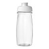 H2O Pulse® 600 ml sportflaska med uppfällbart lock Transparent-Vit | Inget reklamtryck | Inte tillgängligt | Inte tillgängligt