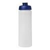 Baseline® Plus 750 ml sportflaska med uppfällbart lock Vit-Blå