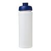Baseline® Plus grip 750 ml sportflaska med uppfällbart lock Vit-Blå