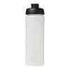 Baseline® Plus grip 750 ml sportflaska med uppfällbart lock Vit-Svart | Inget reklamtryck | Inte tillgängligt | Inte tillgängligt