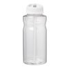 H2O Active® Big Base 1-liters sportflaska med piplock vit | 1-färgat Skärmtryck | runt | 255 mm x 75 mm
