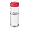 H2O Eco Base 650 ml screw cap water bottle Vit-Röd
