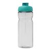 H2O Active® Base Tritan™ 650 ml sportflaska med uppfällbart lock Transparent klar-Aquablå | Inget reklamtryck | Inte tillgängligt | Inte tillgängligt