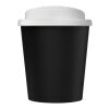 Americano® Espresso Eco 250 ml återvunnen termomugg med spillsäkert lock Svart-Vit