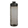 H2O Active® Eco Treble 750 ml sportflaska med uppfällbart lock Stormgrå-Svart | Inget reklamtryck | Inte tillgängligt | Inte tillgängligt