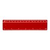Renzo 15 cm plastlinjal Röd