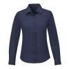 Pollux långärmad damskjorta Marinblå | 3XL