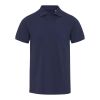 Beryl 220 g/m² kortärmad unisex-pikétröja av återvunnet ekologiskt OCS-material Marinblå | M