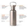 Nordic Drift Trail Light Titanium vattenflaska 600 ml silver | Inget reklamtryck | Inte tillgängligt | Inte tillgängligt