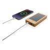 Sunwick 10.000mAh solcellspowerbank i bambu brun | Inget reklamtryck | Inte tillgängligt | Inte tillgängligt