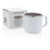 Stainless steel campingmugg vit