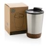 GRS RPP stainless steel kork mugg silver | Inget reklamtryck | Inte tillgängligt | Inte tillgängligt