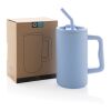 Cube RCS-certifierad kontorsmugg i återvunnet stål 800 ml. ljusblå