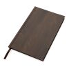 Kavana A5 anteckningsbok med trätryck mörkbrun | Inget reklamtryck | Inte tillgängligt | Inte tillgängligt