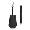 SP Tula nyckelhållare och pennset i RCS återvunnen PU svart | Inget reklamtryck | Inte tillgängligt | Inte tillgängligt
