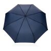 Kaycey 21” AWARE™ RPET Acacia trä mini paraply auto open marinblå | Inget reklamtryck | Inte tillgängligt | Inte tillgängligt