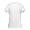 Tamil kortärmad sportpolo för dam Vit-Svart | XL