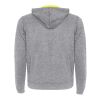 Fuji unisex sweatshirtjacka Ljunggrå-Fluor Yellow | 2XL