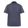 Samurai 160 g/m2 antibakteriell kortärmad unisex-pikétröja  Lead-Svart | L