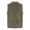 Venera 200 g/m2 V-ringad arbetsväst med flera fickor  Militar Green | 3XL