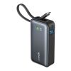 Anker Nano powerbank 30W, inbyggd USB-C kabel svart