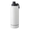 Stainless steel double-walled drinking bottle 1000 ml Nathaniel Svart | Inget reklamtryck | Inte tillgängligt | Inte tillgängligt