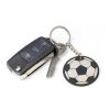 Recycled stainless steel soccer ball keychain Ciro Svart | Inget reklamtryck | Inte tillgängligt | Inte tillgängligt