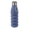 Silicone foldable drinking bottle 550 ml Erin Blå | Inget reklamtryck | Inte tillgängligt | Inte tillgängligt