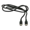 Nylon charging cable Jacob Svart | Inget reklamtryck | Inte tillgängligt | Inte tillgängligt