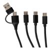 Charging cable Hexa | 6-in-1 Svart