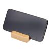 Phone holder Nyla | Recycled wood Brun
