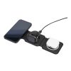 Wireless charger Trigo | Recycled | 3-in-1 Svart