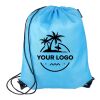 rPET polyester (210D) drawstring backpack Calix Svart