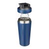 Recycled stainless steel single-walled drinking bottle (750 ml) Orla Koboltblå