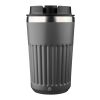 Recycled stainless steel travel mug (400 ml) Chiara Grå