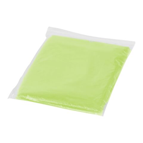 Ziva regnponcho med påse Limegrön