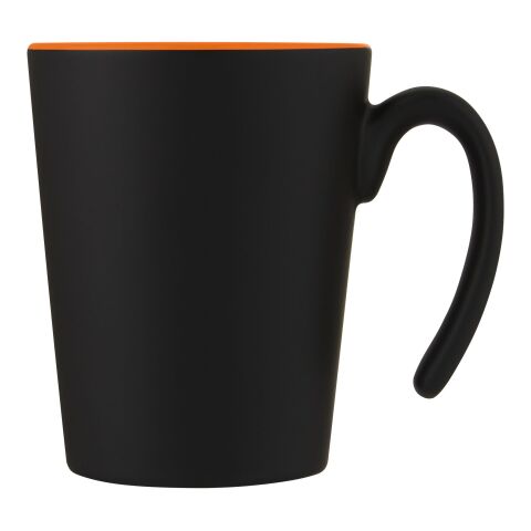Oli 360 ml keramikmugg med handtag Orange-Svart