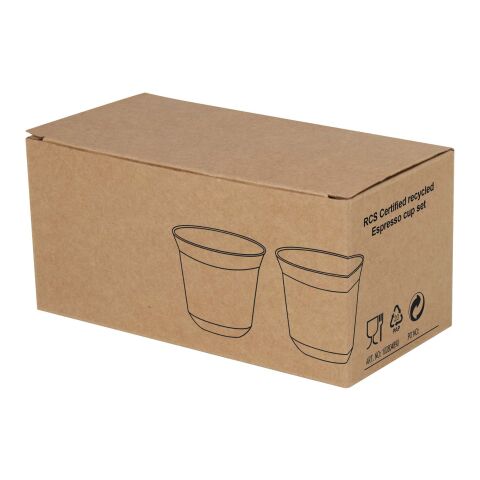 Duo uppsättning RCS-certifierade espressokoppar i rostfritt stål, 80 ml  Standard | Silver | Inget reklamtryck | Inte tillgängligt | Inte tillgängligt