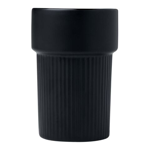 Fika 340 ml mugg med bambugrepp Svart