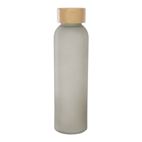 Lume 500 ml matt glasflaska av silikatglas med bambulock   Grå